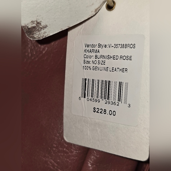 Hobo Kharma Vintage Hide Leather Bag – Burnished Rose Patchwork - Picture 6 of 10